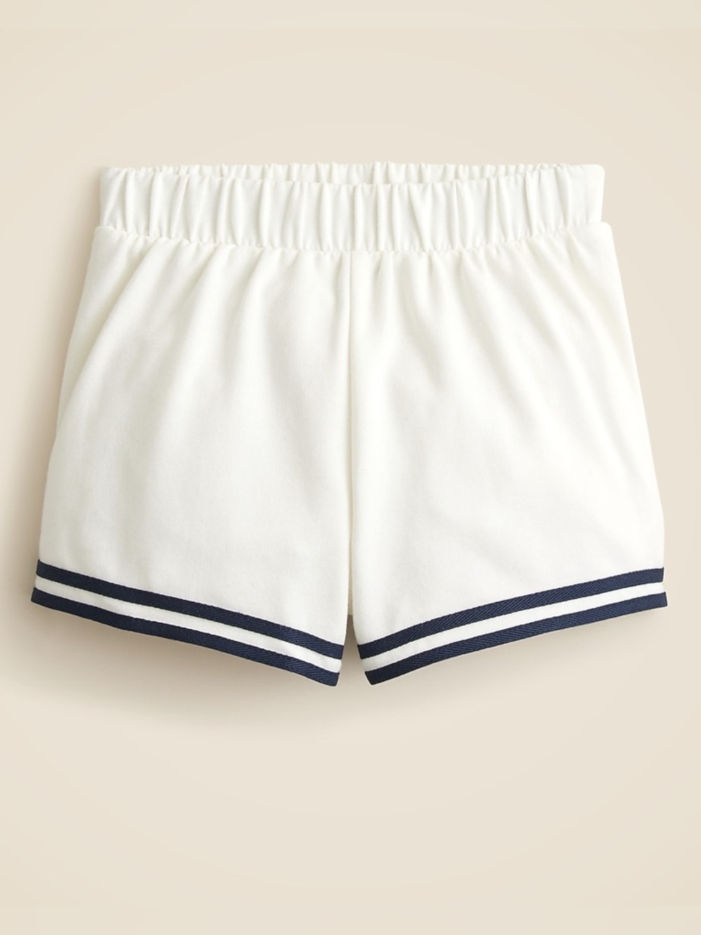 J.Crew Girls’ Navy French Terry Lady Jacket/Sailor White Pull-On Terry Short—6 - Picture 8 of 12